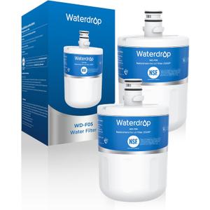 Waterdrop 5231JA2002A Refrigerator Water Filter, Replacement for LG®LT500P®, GEN11042FR-08, ADQ72910911, ADQ72910901, Kenmore 9890, 46-9890, LFX25974ST, LMX25964ST, 2 Pack