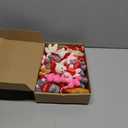 Gejoy 24 Pcs Valentines Day Gifts for Kids Mini Valentines Stuffed Animal Small Plush Keychain with Love Heart Classroom Party Favors(Bear)