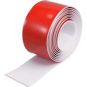 uxcell Floor Transition Strip Self Adhesive, 3" Wide PVC Flat Laminate Door Cover Strip for Doorway Width Less Than 3 Inch White 9.84Ft