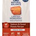Natural Balance Limited Ingredient, Dog Food, Salmon & Sweet Potato, 12 lb (EXP 05/05/27)