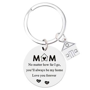 3 x Haukea Mom Birthday Gifts Mother's Day Gifts for Mom from Daughter Son Sunflower Keychain Christmas Gift Mother Keyring (Mom4)