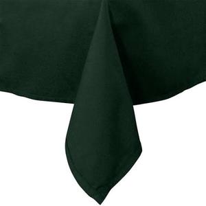 Intedge TCM64120 Hunter Green Rectangular Tablecloth, 64" x 120", Hemmed Edge, 65/35 Poly Cotton Fabric, Dining Table Cover, Banquet or Wedding Event Cloth, Made in USA, 1 Each