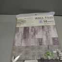 Peel and Stick Backsplash Tile for Kitchen and Bathroom Wall,3D Grey Panel Removable Wallpaper(10 Pack of 13.5"x11.5")