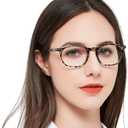 MARE AZZURO Blue Light Blocking Reading Glasses Women Cute Round Readers 1.0 1.25 1.5 1.75 2.0 2.25 2.5 2.75 3.0 3.5 4.0