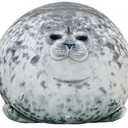 23.7 inch Large Seal Plush Pillow: Soft Stuffed Animal Toy ,Chubby Blob Seal Plushie for Boys Girls, Cute Room Decor Ocean Animals Pillow for Bed Sofa, Kids Gifts for Birthday,Valentine,Christmas