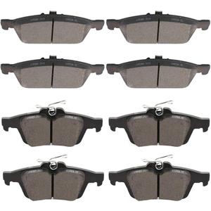 cciyu D1668 D1095 Front Rear Ceramic Brake Pads Kits 8pcs fit For 2013-2016 For Ford Escape 2013-2018 For Ford Focus 2014-2019 For Ford Transit Connect