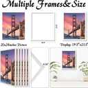 6 Sets 20x24 Picture Frame, Frames for 20 x 24 Canvas Collage Photo Poster Certificate Wall Gallery, High Transparent Horizontal Vertical White 20 by 24 Inches
