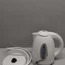 OVENTE Electric Kettle, 1.7L Fast Boiling Water Heater for Coffee or Tea, BPA Free with Water Level Gauge, Auto Shut-Off, Boil-Dry Protection, Indicator Light and Removable Filter, White KP72W
