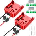 2 Packs Power Wheel Adapter for Milwaukee M18 Battery Adapter 18V Power Wheel Battery Conversion Kit with Switch, Fuse & Wire Terminals, 12AWG Wire, Power Connector for DIY Rc Car Toys and Robotics