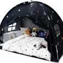 Sherilyn Full Bed Toddler Canopy Tent, Kids Indoor Canopy Privacy Space Sleeping Playhouse Blackout Bunk Bed Tents Full Size (Galaxy Tent) for Boys Girl Birthday House Gift