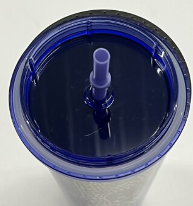 Patriotic Red White Blue Flags Flying Insulated Tumbler with Lid and Straw