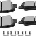 Ceramic Brake Pads Kits,SCITOO 4pcs Rear Brakes Pads Set fit for 2012-2017 for Hyundai Azera,2009-2015 for Hyundai Sonata,2011-2016 for Kia Optima