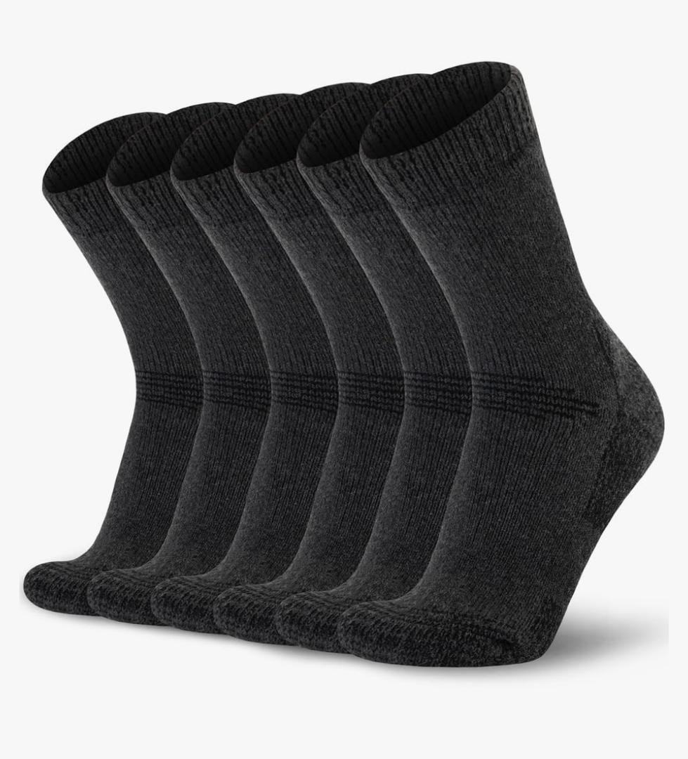 Time May Tell Mens Merino Wool Hiking Cushioning Socks For Outdoor Wool-Socks-For-Mens 3 Pack Size 9-13