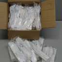 100 Pack Medium Weight Wrapped white Plastic Cutlery Pack with Napkin and Salt/Pepper Packets (White)