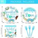 Donut Sprinkle Baby Shower Tableware Party Decorations for Boys