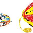 Wow Watersports Zinger 2P Towable & Sportsstuff Booster Ball, Towable Tube Rope Performance Ball