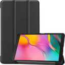 ProCase Slim Case for Galaxy Tab A 8-inch 2019 T290 T295, Light Cover Trifold Stand Hard Shell Folio Case for 8.0 inch Galaxy Tab A 2019 Without S Pen Model SM-T290 (Wi-Fi) SM-T295 (LTE) Black