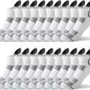 JOYNE 10 Pairs Men Ankle Sport Breathable Workout Tab Socks Athletic Running Low Cut Cushion Short Socks (Large)