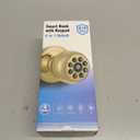 Fingerprint Door Lock, Smart Fingerprint Door Knob with Keypad, Biometric Door Lock with App Control, Auto Lock Door Lock with Code, Keyless Door Knob with Lock for Bedroom, Home,Office-Polished Brass
