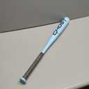 Easton | Ghost Youth Fastpitch Softball Bat | Approved for All Fields | -11 Drop | 1 Pc. Aluminum (27 Inch, Light Blue)