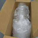 Turbo Bee 100 Pack - 12 OZ Round Bottom Plastic Cups with Lids and Straws, Disposable Clear Iced Coffee Cups with Lids for Cold Drinks and Beverages
