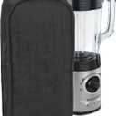 Black Solid Color Quilted Blender Appliance Cover (7” x 15.5” x 5.75”)