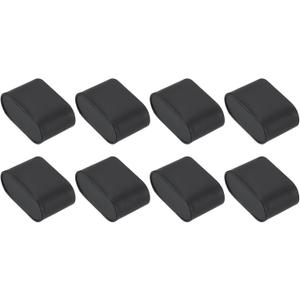 uxcell 8Pcs Watch Display Pillow, 2.8" x 1.73" x 1.22" Bracelet Watch Pillow PU Leather Watch Pillow for Watch Box Bangle Cushions Display Storage, Black
