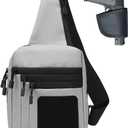 Shoulder holster bag for concealed carry of handguns Chest pack with Sling Ccw Sling Bag Tactical Crossbody Bag (Gray)