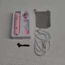 Bikini Trimmer and Shaver Kit for Women - 2-in-1 Wet/Dry Electric Body Hair Trimmer Facial Hair Removal Cordless Waterproof Bikini Shaver Razor for Face Lip Chin Pubic Underarm Legs (Pink)