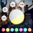 Pool Toys - 16" Light Up Beach Ball, 4 Pack Glow in The Dark Balls with 8 LED Modes, Pool Games for Adults, Teens and Kids, LED Ball for Outdoor or Indoor Activities