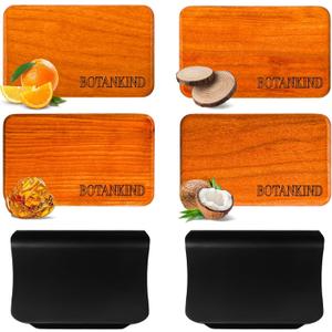 Car Air Freshener- Original Wood Air Freshener-Car Odor Eliminator for Visor Clip-Long Lasting Scent, Vehicle Scent Diffuser for Truck, SUV, Sedans - 4 pack Included 2 Clips (Teak-Amber-Cabana-Grove) (Brown)