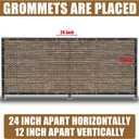 Brown 4FT X 50FT Outdoor Privacy Screen Fence & Mesh Shade Net Cover, Ideal for Garden and Backyard - Enhances Privacy for Fencing & Chain Link, Perfect for Patio Privacy Wall, SlatsFreestanding