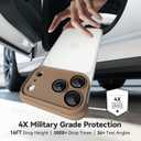 Frameles Phone CaseCompatible with iPhone 17 Pro CaseTPU Minimalist Protective. Brown