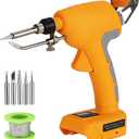 Choerinton Soldering Iron for Dewalt 20V Battery Cordless Soldering Iron Kit 75W Soldering Gun Hand-held Automatic Feed Welding Iron with 0.04" Solder Wire, Solder Tips for Home DIY,Repairing Welding