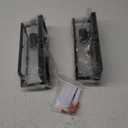 9MMML Black Wall Lamps Set of 2 - Modern Rectangle Wall Lights with Glass Shade,    Wall Sconces for Living Room, Bedroom, Entryway, Kitchen, E26 Base