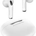 Monster N-Lite 208 Wireless Earbuds, Bluetooth Headphones Touch Control, Bluetooth Headphone with 30H Playtime, Wireless Headphones Type-C Charging, Clear Call for Running, Workout White