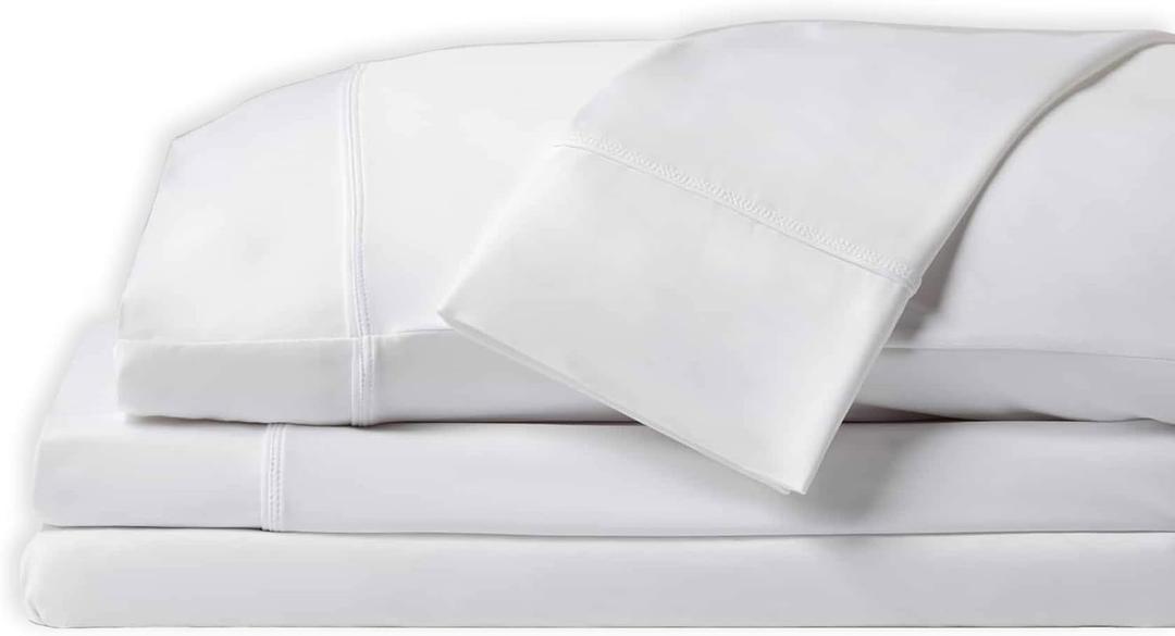 SHEEX Original Performance Sheet Set, Cooling Bed Sheet with 1 Flat Sheet, 1 Fitted Sheet, and 2 King Pillowcases, King/California King, Bright White