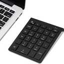 Lekvey Bluetooth Number Pad for Laptop, Wireless Numeric keypad, 28 Keys Numpad Number Keypad Bluetooth 10 Keys Number Pad for Laptop, MacBook Air/Pro, iMac, Surface Pro, etc