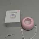 Upgraded Portable Pacifier Sanitizer, UV Light Sanitizer Box, 99.99% Cleaned in 3 Minutes, 90 Disinfection Cycles, USB Rechargeable, Baby Pacifier Sanitizer On the Go (Large Pink)