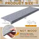 Maxdot 4 Pcs Wire Rack Covers 40 × 16 Inch Felt Gray Shelf Covers for Wire Shelving Shelf Liners 0.35 Inch Thick Removable Shelves Covering for Pantry Store Kitchen Removable Closet Office 40 × 16 Inch, Gray, 4