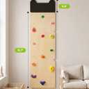 Noblequest Wooden Rock Climbing Wall for Kids, Indoor Climbing Wall Panels, 82.5" H x 23.6" W