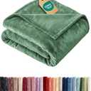 Ultra Soft Fleece Blanket Twin Size - Flannel Fleece Luxury Twin Blanket - Lightweight for Couch Bed Chair - Thick, Warm & Breathable - All Season Cozy Fuzzy Anti-Static Microplush Bedding, Sage Green