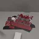 Yisong 9 Pieces 2025 Graduation Party Table Decorations Class of 2025 Congrats Graduation Centerpieces for Tables Congratulate Honeycomb Centerpiece Topper for Grad Party Supplies(Maroon)