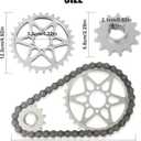 Drive Sprocket Chain Kit, PSLER Chain Drive 420 Chain Conversion Kit 30 Front 13 Rear Tooth Gear Drive Sprocket Kit Compatible with Sur Ron Light Bee X S Segway X160 260 Dirt Bike