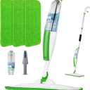Mops for Floor Cleaning Wet Spray Mop with 14 oz Refillable Bottle and 3 Washable Microfiber Pads Home or Commercial Use Dry Wet Flat Mop for Hardwood Laminate Wood Ceramic