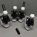 Microscope for Kids Starter Adults 64X-1280X Metal Monocular Microscope for Students School Home Education LED Lights Phone Holder Microscope Kit