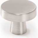 COTYKILEY 10 Pack Brushed Satin Nickel Kitchen Cabinet Knobs Solid Silver Drawer Knobs Dresser Knobs Cabinet Hardware