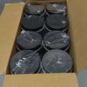 novelinks 8 oz Clear Plastic Jars with Airtight Lids, 24 Pack Plastic Mason Jars with Lids 8oz, Refillable Storage Slime Containers & Small Spice Jar for Kitchen Organization (24 Pack,Black)