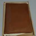 Ringsun Leather Portfolio Organizer for Men Women, Leather Padfolio Business Resume Legal Pad Portfolio Notebook Binder for A4/Pad, Leather Folio Leather Folder, Brown