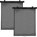 Travel Bug 2-Pack Roller Shades for Cars, Trucks, Vans, SUVs, Sun Protection for Baby